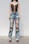 RUI Ripped Jeans RSS23WV10 Blue denim denim blue